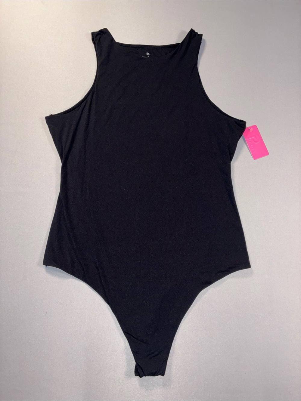 Pumiey Classic Black Sleeveless Bodysuit